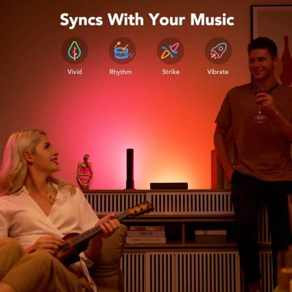 Govee - Комплект 2x Flow Plus SMART LED за телевизор и игри - RGBICWW Wi-Fi
