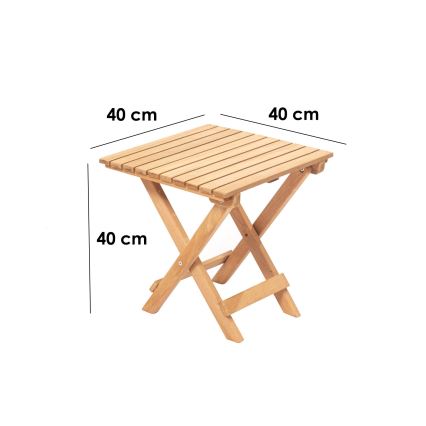 Градинска масичка 40x40 см бук