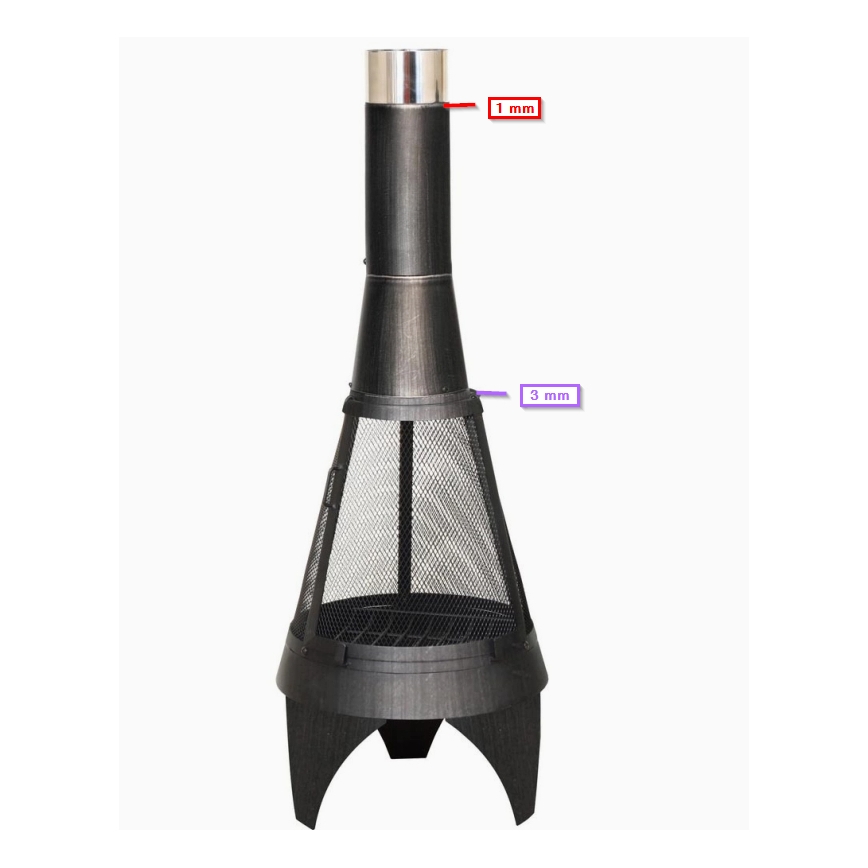 Градинска камина COLORADO MESH 160 см