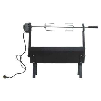 Грил за въглища с мотор 4W/230V черен