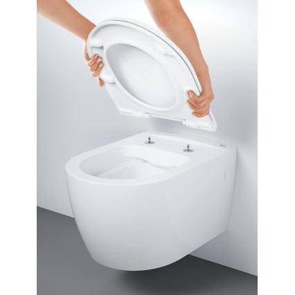 GROHE 103848SH00 - Висяща тоалетна чиния START ROUND CERAMIC 368 × 543 mm трайно бяла