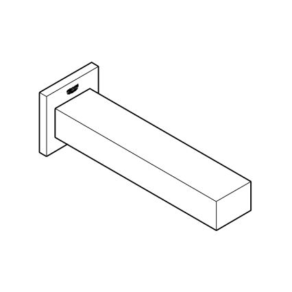 GROHE 13303000 - Източващ клапан за вана EUROCUBE 170 mm, бляскав хром