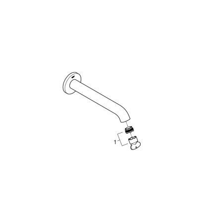 GROHE 13449DC1 - Сифон за вана ESSENCE 221 mm неръждаема стомана