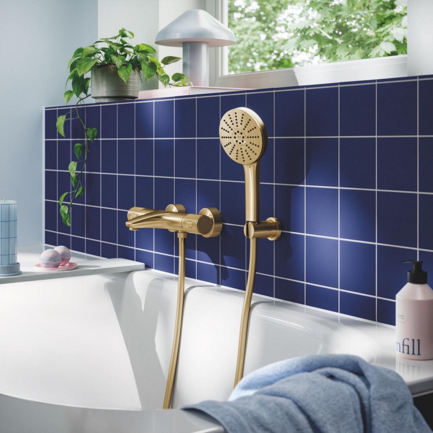 GROHE 134864GN00 - Ръчен душ VITALIO JOY+ 120 мм четкано злато