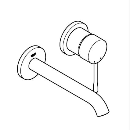 GROHE 19408GN1 - Смесител за мивка ESSENCE 183 мм златен