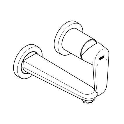 GROHE 19573002 - Смесител за умивалник за монтаж в два отвора EURODISC COSMOPOLITAN, 11 x 17 см, хром