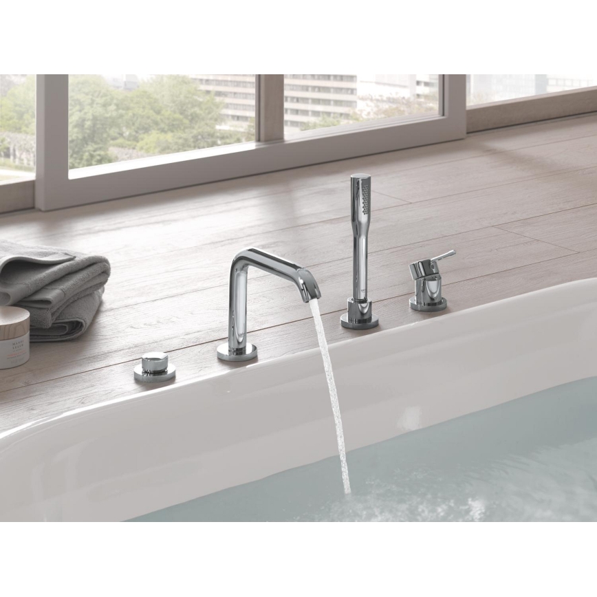 GROHE 19578001 - Комплект за вана с четири отвора ESSENCE 197 mm лъскав хром