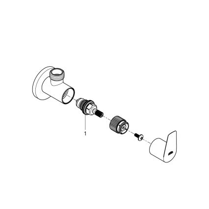 GROHE 22009001 - Ъглов вентил DN 15 лъскав хром