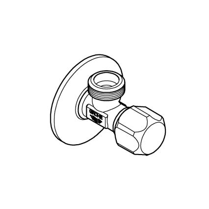 GROHE 22025000 - Ъглов вентил UNIVERSAL DN 15 лъскав хром