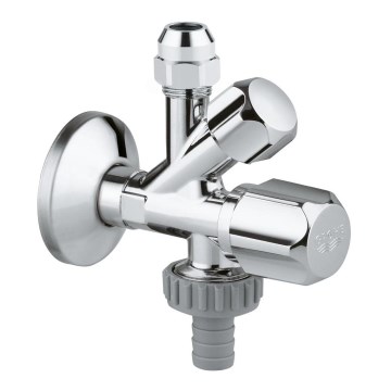 GROHE 22036000 - Комбиниран ъглов вентил ORIGINAL WAS® DN 15, лъскав хром