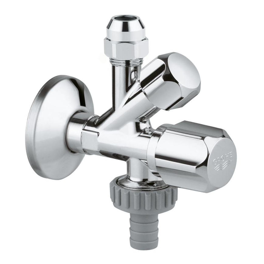 GROHE 22036000 - Комбиниран ъглов вентил ORIGINAL WAS® DN 15, лъскав хром