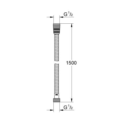 GROHE 22101000 - Маркуч за душ VITALIOFLEX METAL LONG-LIFE 1500 мм хром