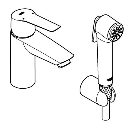 GROHE 23123003 - Смесител за умивалник START 165 mm лъскав хром