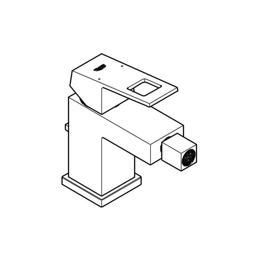 GROHE 23138000 - Смесител за биде EUROCUBE лъскав хром