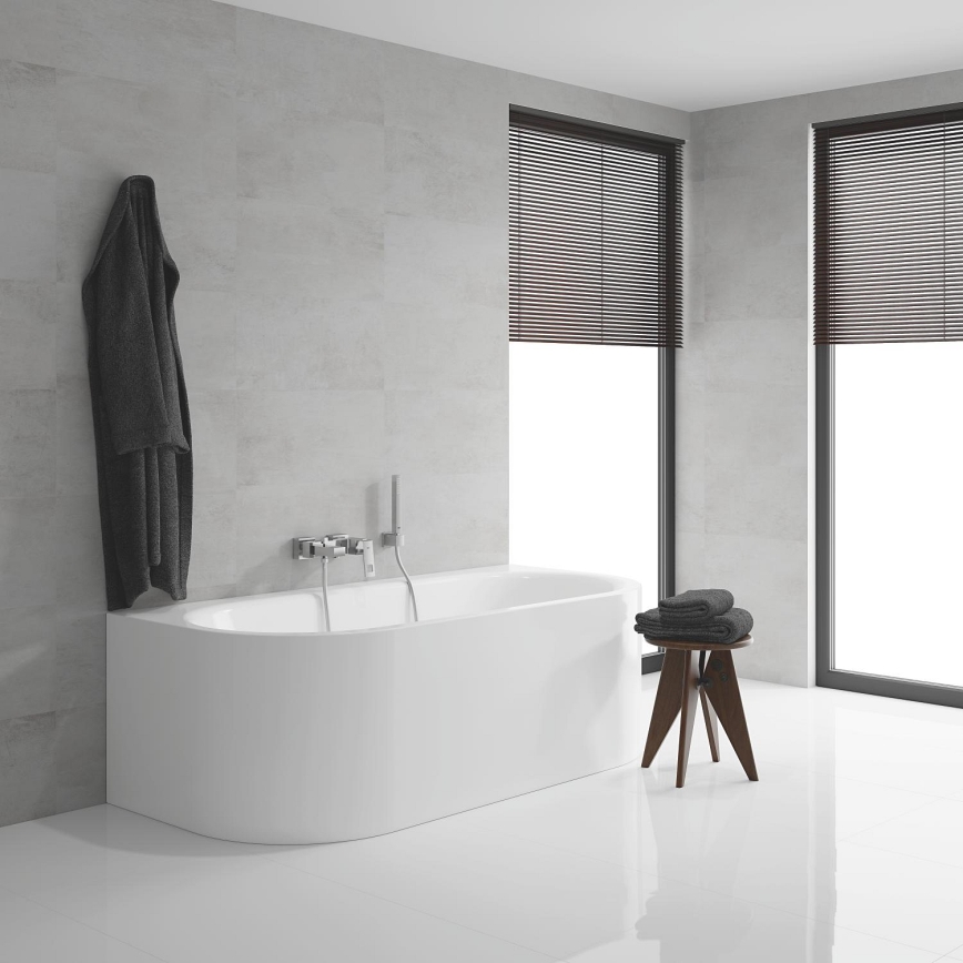GROHE 23141000 - Комплект за вана със смесител EUROCUBE DN 15, полирано хромово покритие