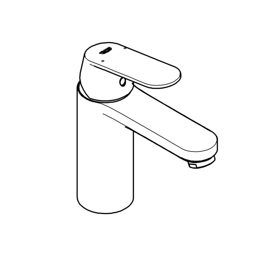 GROHE 23327000 - Смесител за умивалник EUROSMART COSMOPOLITAN DN 15, размер M, хром