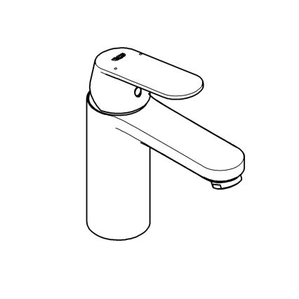 GROHE 23327000 - Смесител за умивалник EUROSMART COSMOPOLITAN DN 15, размер M, хром