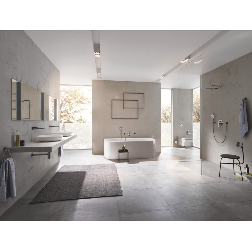 GROHE 23444AL1 - Смесител за умивалник за вграден монтаж LINEARE 207 мм графит