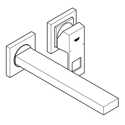 GROHE 23447000 - Смесител за умивалник EUROCUBE 231 мм, полиран хром