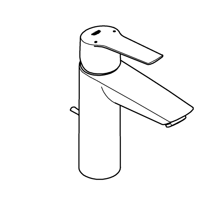 GROHE 234552432 - Смесител за мивка START 192 mm черен