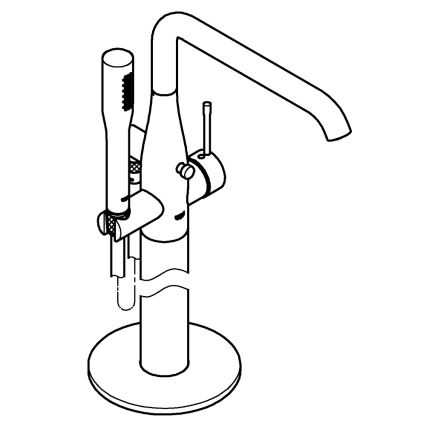 GROHE 23491001 - Смесител за вана ESSENCE 277 мм, полирано хромирано покритие