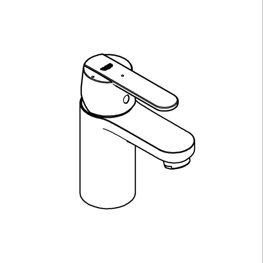 GROHE 23586LS0 - смесител за умивалник GET, размер S, бял