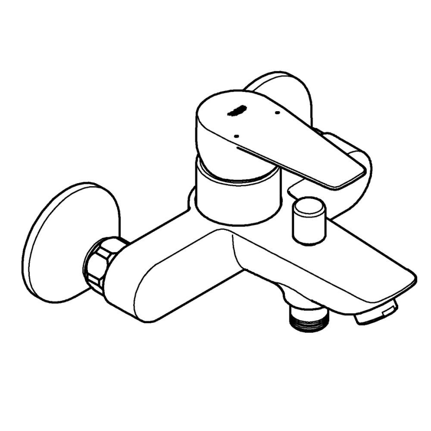 GROHE 23605001 - Смесител за вана BAUEDGE 150±15 мм, хром с висок блясък