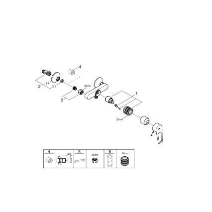 GROHE 23634001 - Смесител за душ DN 15, лъскав хром