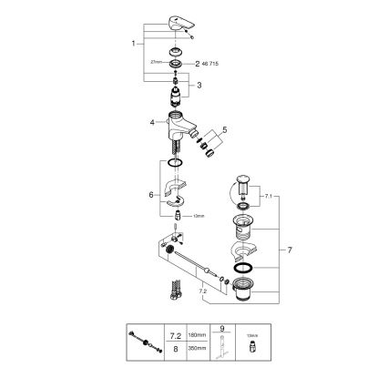 GROHE 23770000 - Смесител за биде START FLOW, лъскав хром