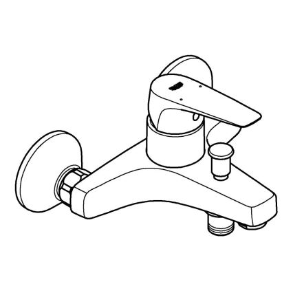 GROHE 23772000 - Смесител за вана START FLOW 150 мм, полирано хромово покритие