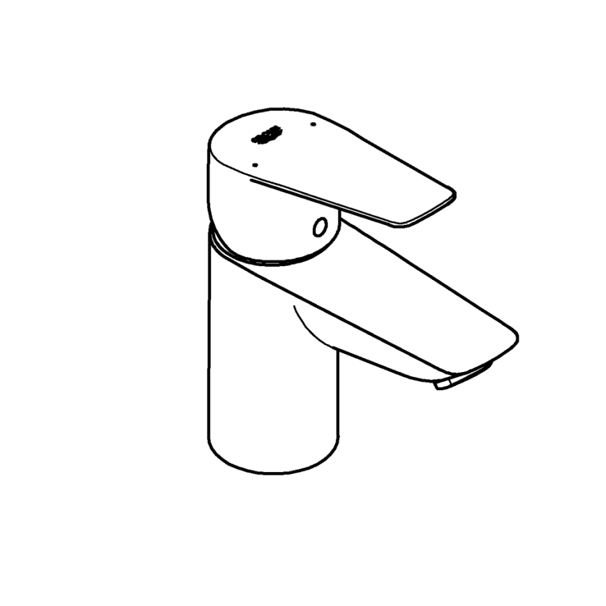 GROHE 23773001 - Смесител за мивка START EDGE, размер S, лъскав хром