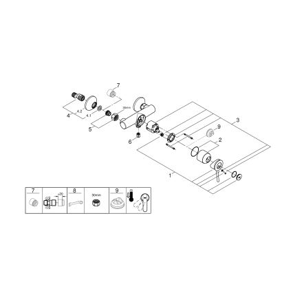 GROHE 23786000 - Душ смесител START CLASSIC 150 мм, лъскав хром