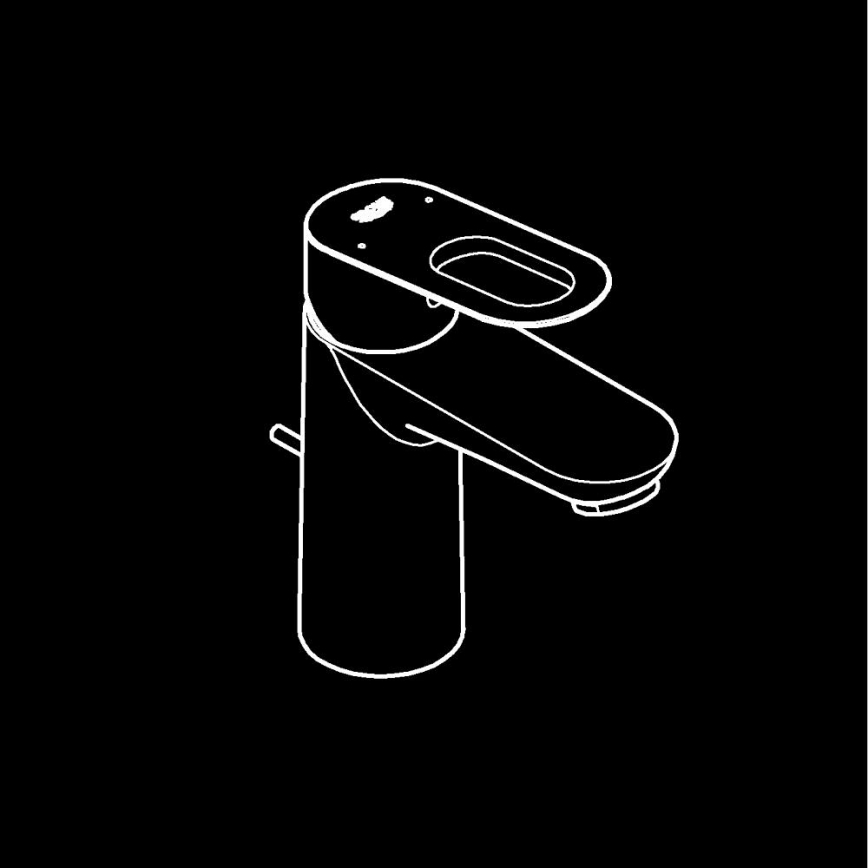 GROHE 23803000 - Смесител за мивка EUROSMART, бляскав хром