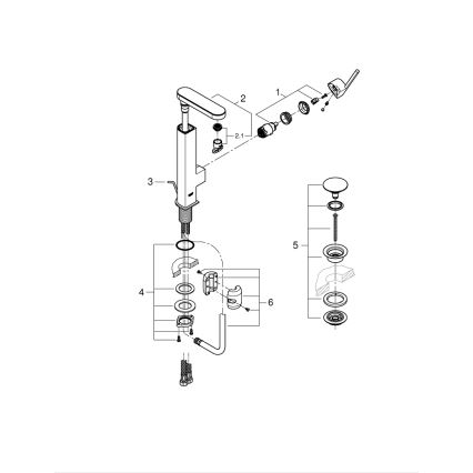GROHE 23844003 - Смесител за мивка PLUS, размер L, хром гланц