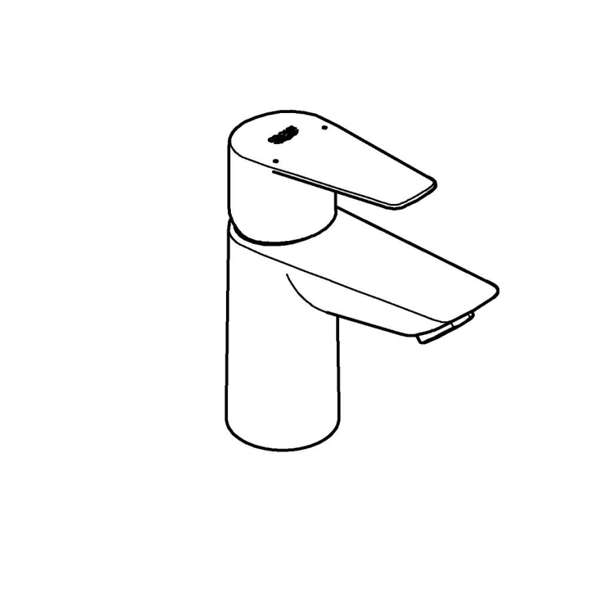 GROHE 23898001 - Смесител за мивка START EDGE лъскав хром