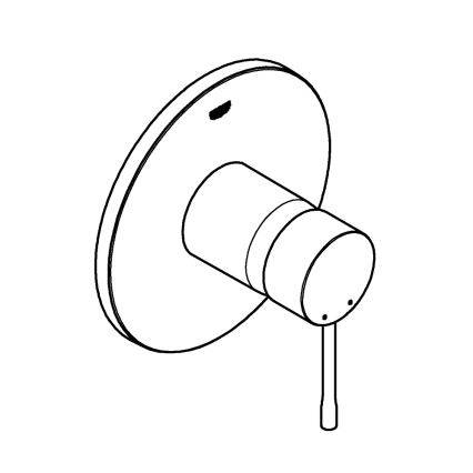 GROHE 24057GN1 - Смесител за душ ESSENCE със златно покритие