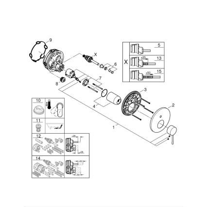 GROHE 24058GL1 - Смесител ESSENCE, златно покритие