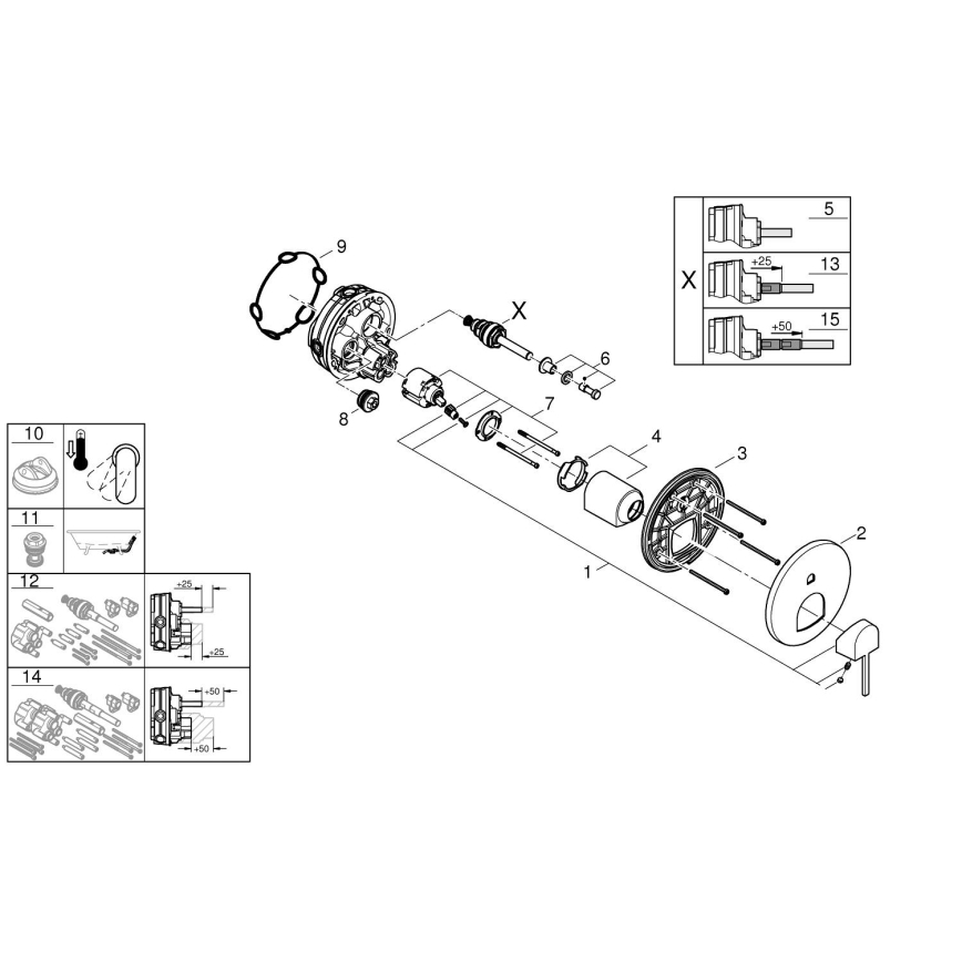 GROHE 24060003 - Смесител PLUS, лъскав хром