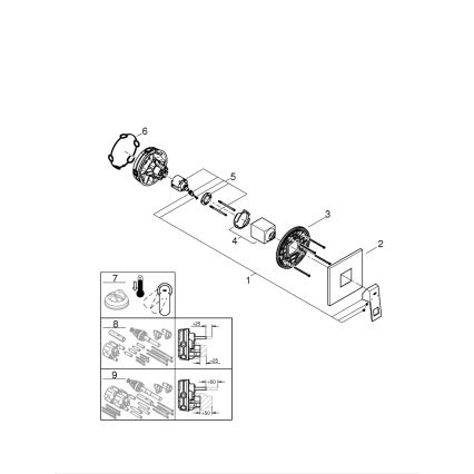 GROHE 24061000 - Душ смесител EUROCUBE, лъскав хром