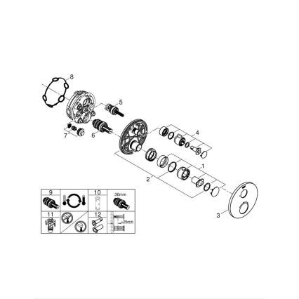 GROHE 24075000 - Термостатен душ смесител GROHTHERM лъскав хром