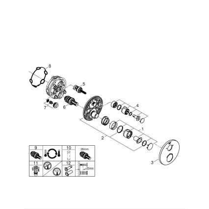 GROHE 24076000 - Термостатен душ смесител GROHTHERM, лъскав хром