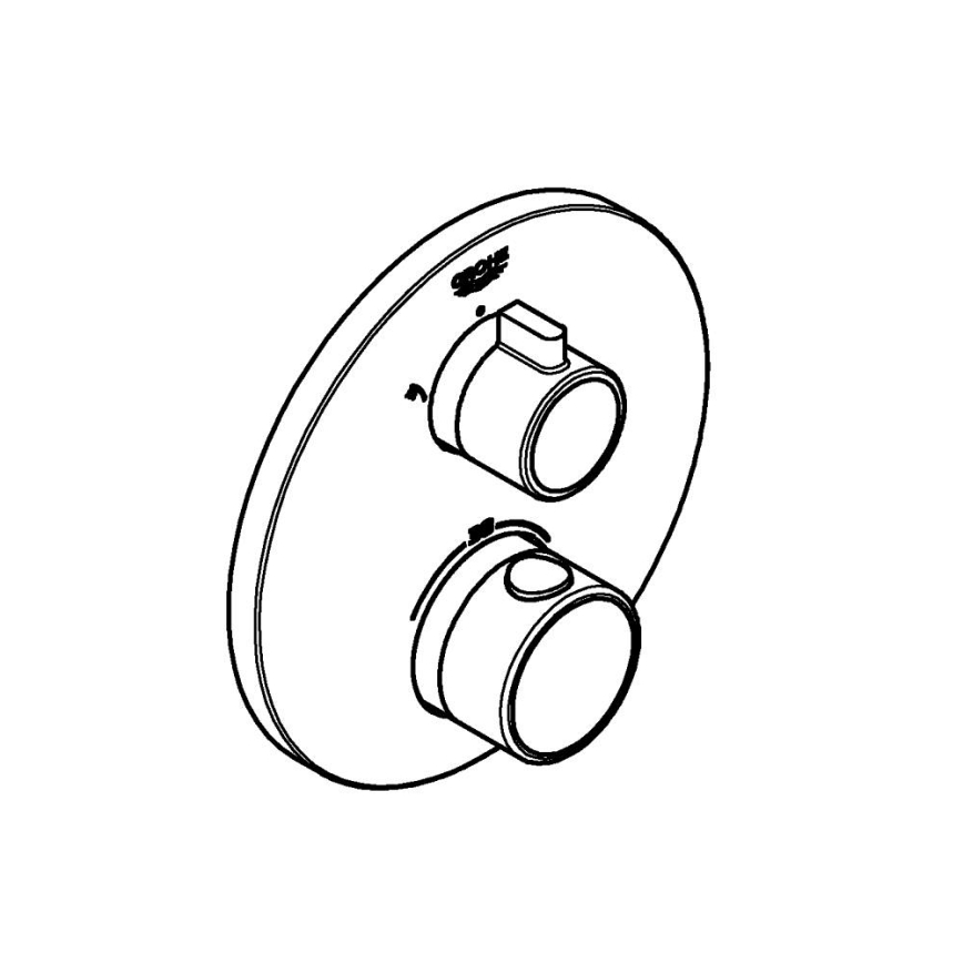 GROHE 24076000 - Термостатен душ смесител GROHTHERM, лъскав хром