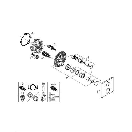 GROHE 24079000 - Термостатен душ смесител GROHTHERM, блестящ хром