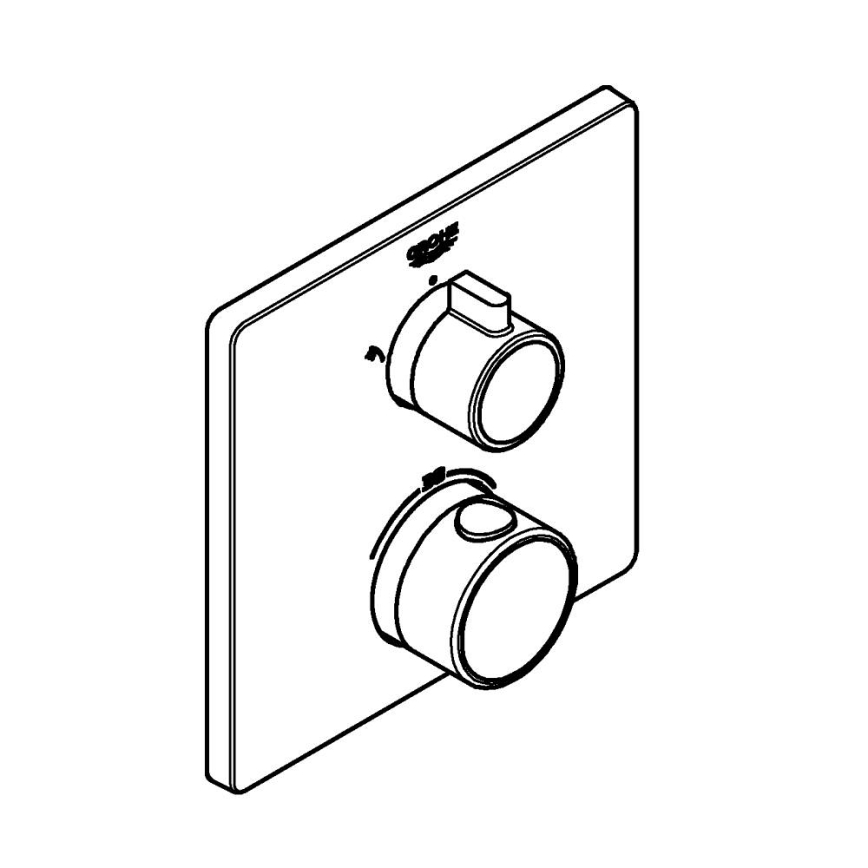 GROHE 24079000 - Термостатен душ смесител GROHTHERM, блестящ хром