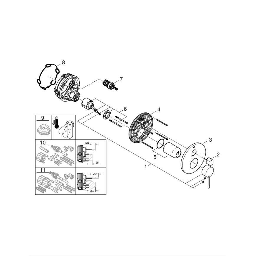 GROHE 24092AL1 - Смесител ESSENCE графит