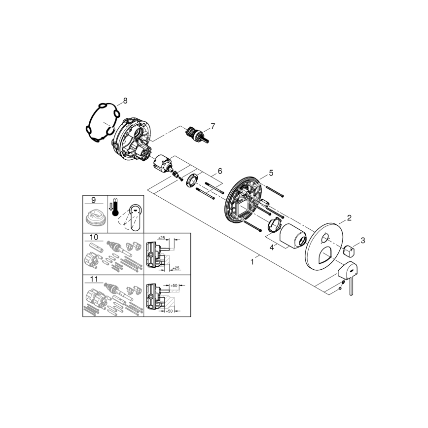 GROHE 24093003 - Смесител PLUS лъскав хром