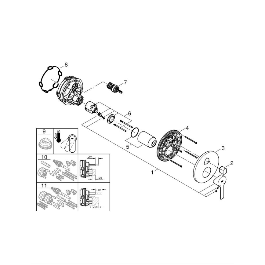 GROHE 24095001 - Смесител LINEARE, лъскав хром