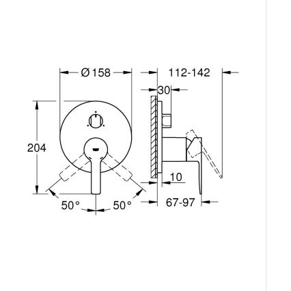 GROHE 24095001 - Смесител LINEARE, лъскав хром