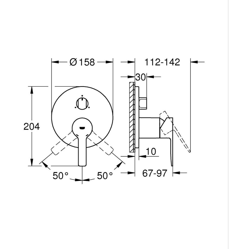 GROHE 24095001 - Смесител LINEARE, лъскав хром