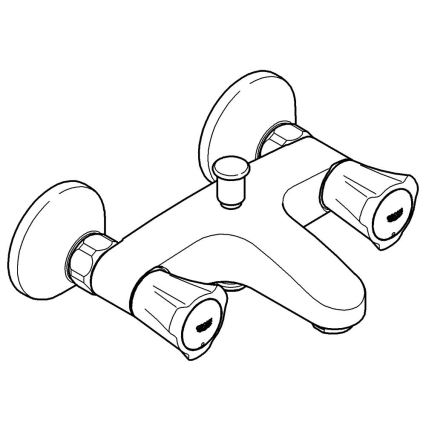 GROHE 25450001 - Смесител за вана COSTA L DN 15, лъскав хром